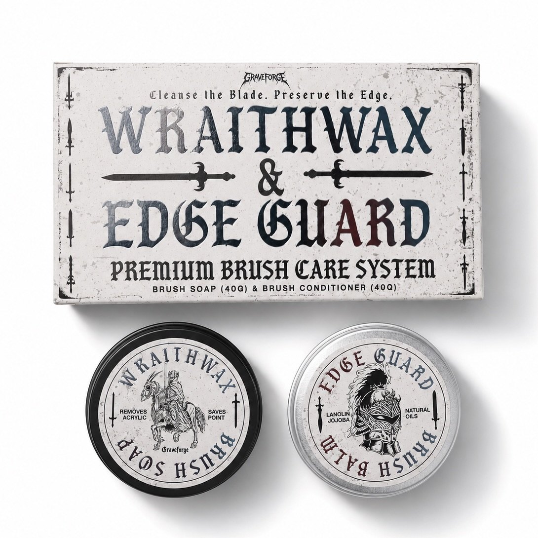 Wraithwax and Edge Guard premium brush care system
