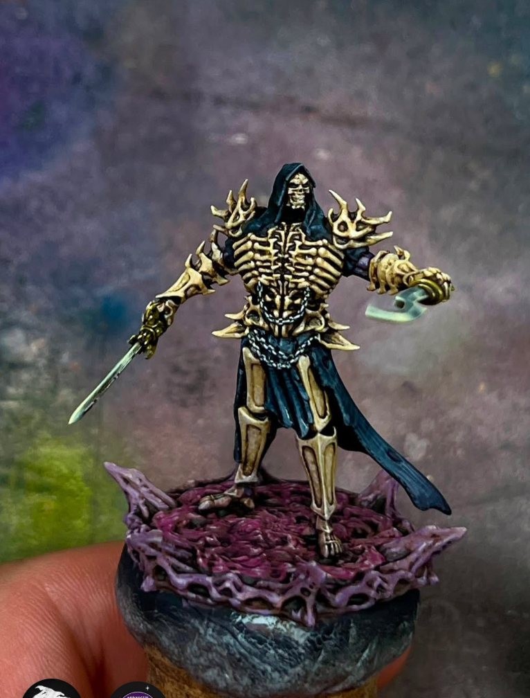 Velrek — undead duelist miniature, painted by @stan.v_painting, sculpted by @wolf.miniatures