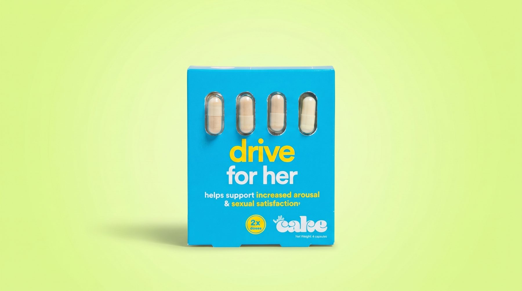 Hello Cake Drive for Her packaging