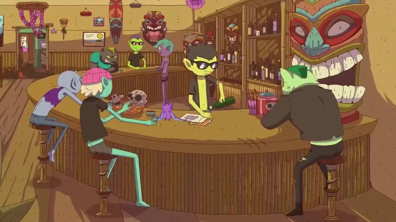 The Blood Island tiki bar